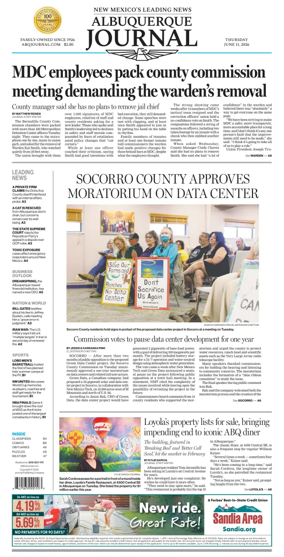 Cover of Albuquerque Journal