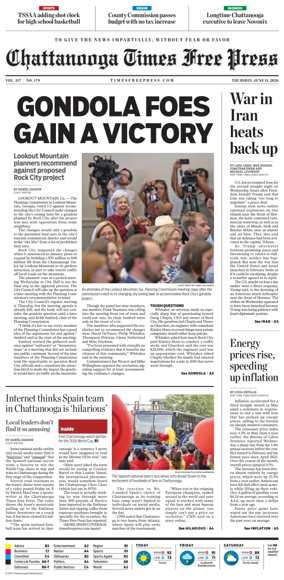 Cover of Chattanooga Times Free Press