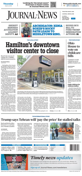 Cover of Hamilton Journal News