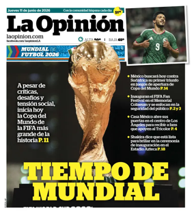 Cover of La Opinion