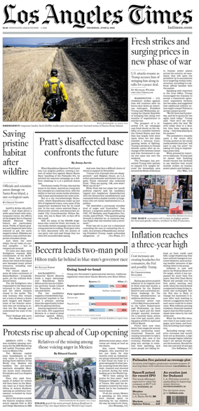 Cover of Los Angeles Times