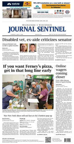 Cover of Milwaukee Journal Sentinel