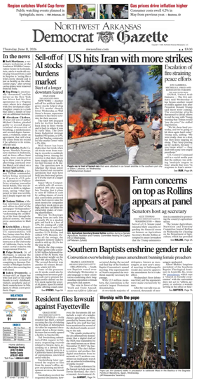 Cover of Northwest Arkansas Democrat-Gazette