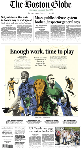 Cover of The Boston Globe