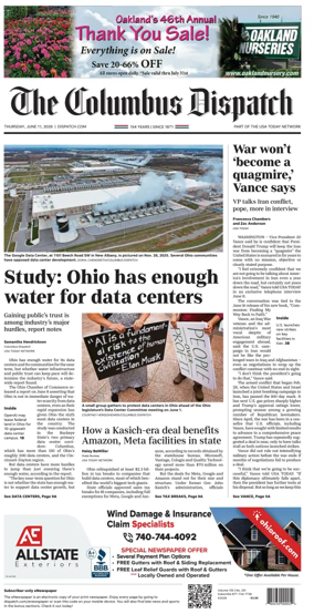 Cover of The Columbus Dispatch