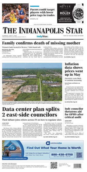 Cover of The Indianapolis Star