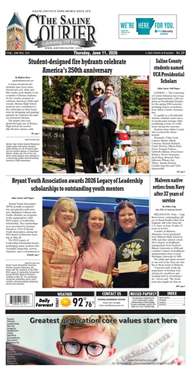 Cover of The Saline Courier
