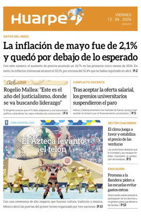 Cover of Diario Huarpe