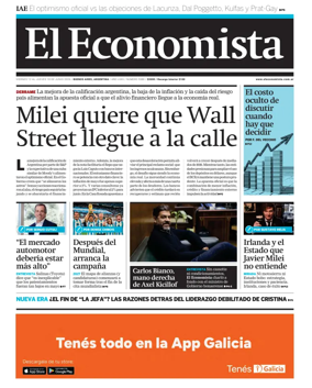 Cover of El Economista (Argentina)