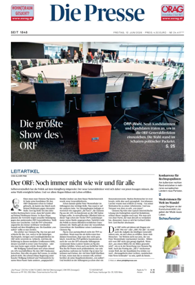 Cover of Die Presse
