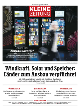 Cover of Kleine Zeitung Steiermark