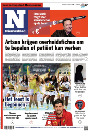 Cover of Het Nieuwsblad