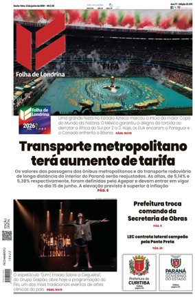 Cover of Folha de Londrina