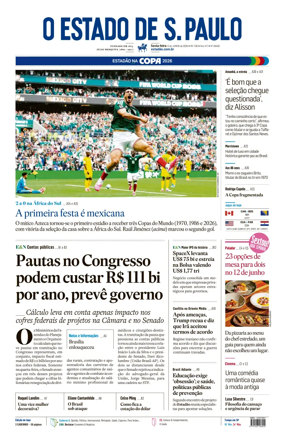 Cover of O Estado de S. Paulo