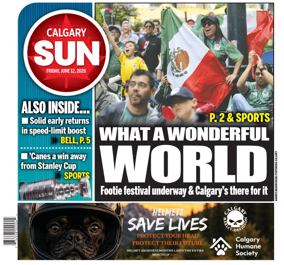 Cover of Calgary Sun