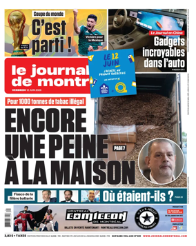 Cover of Le Journal de Montreal