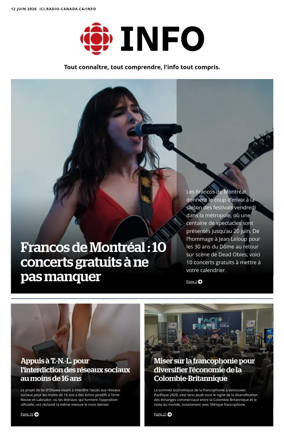 Cover of Radio-Canada Info