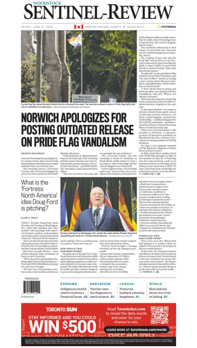 Cover of Sentinel-Review (Woodstock)
