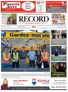 Cover of Sherbrooke Record