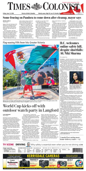 Cover of Times Colonist