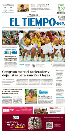 Cover of El Tiempo (Bogota)