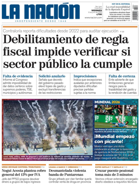 Cover of La Nacion (Costa Rica)