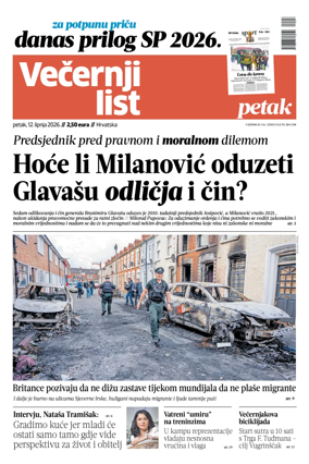 Cover of Vecernji list - Hrvatska