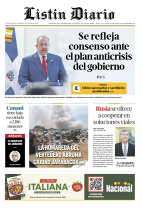 Cover of Listin Diario