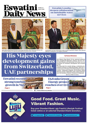 Cover of Eswatini Daily News