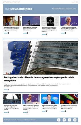 Cover of Euronews Business (Spanish) Compiled Edition
