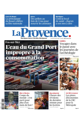 Cover of La Provence Martigues-Istres-Vitrolles-Marignane