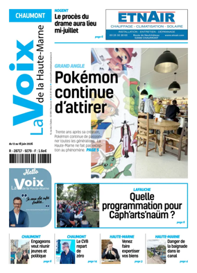Cover of La Voix de la Haute-Marne edition Chaumont