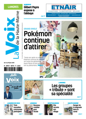 Cover of La Voix de la Haute-Marne edition Langres