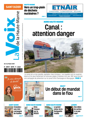 Cover of La Voix de la Haute-Marne edition Saint-Dizier