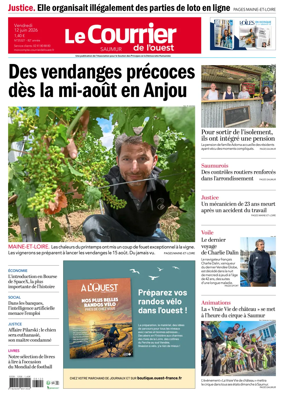 Cover of Le Courrier de l’Ouest (Saumur)