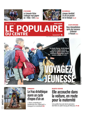 Cover of Le Populaire du Centre (Haute-Vienne)
