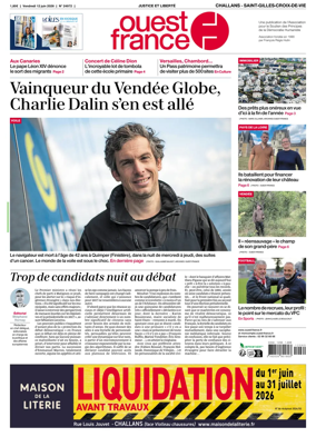 Cover of Ouest France (Challans / Saint-Gilles-Croix-de-Vie)