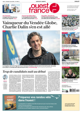 Cover of Ouest France (Cholet)
