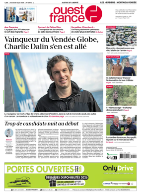 Cover of Ouest France (Les Herbiers / Montaigu)