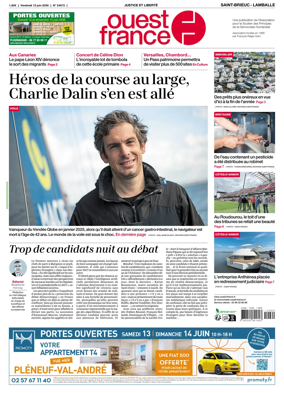 Cover of Ouest-France (Saint-Brieuc Lamballe)