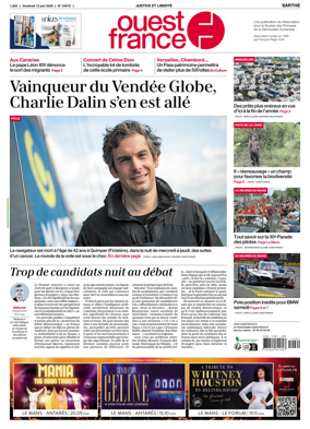 Cover of Ouest France (Sarthe)