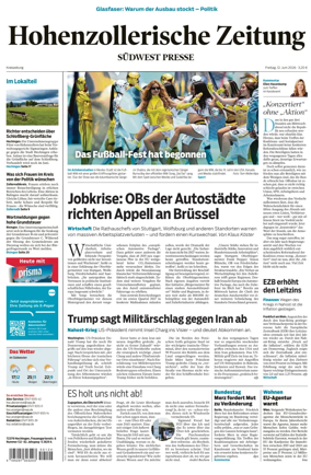 Cover of Hohenzollerische Zeitung