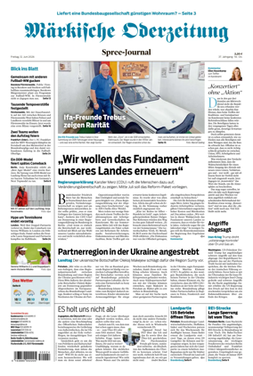Cover of Markische Oderzeitung Spree-Journal