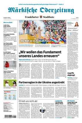 Cover of Markische Oderzeitung Frankfurt (Oder)