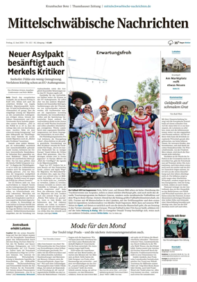 Cover of Mittelschwaebische Nachrichten
