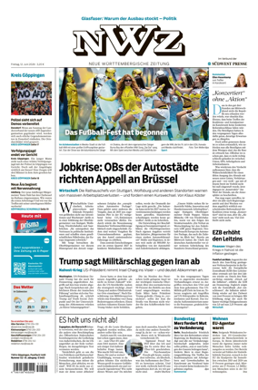 Cover of NWZ – Neue Wurttembergische Zeitung