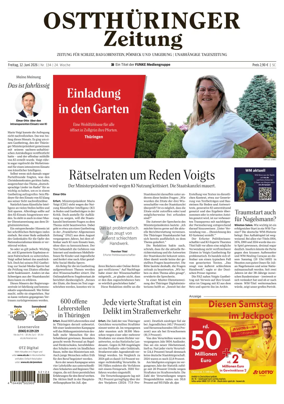 Cover of Ostthuringer Zeitung (Posneck)