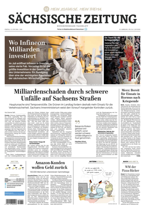 Cover of Sachsische Zeitung (Hoyerswerda)