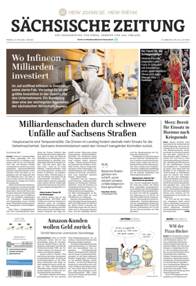 Cover of Sachsische Zeitung (Pirna Sebnitz)