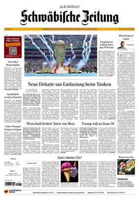 Cover of Schwabische Zeitung (Alb-Donau)